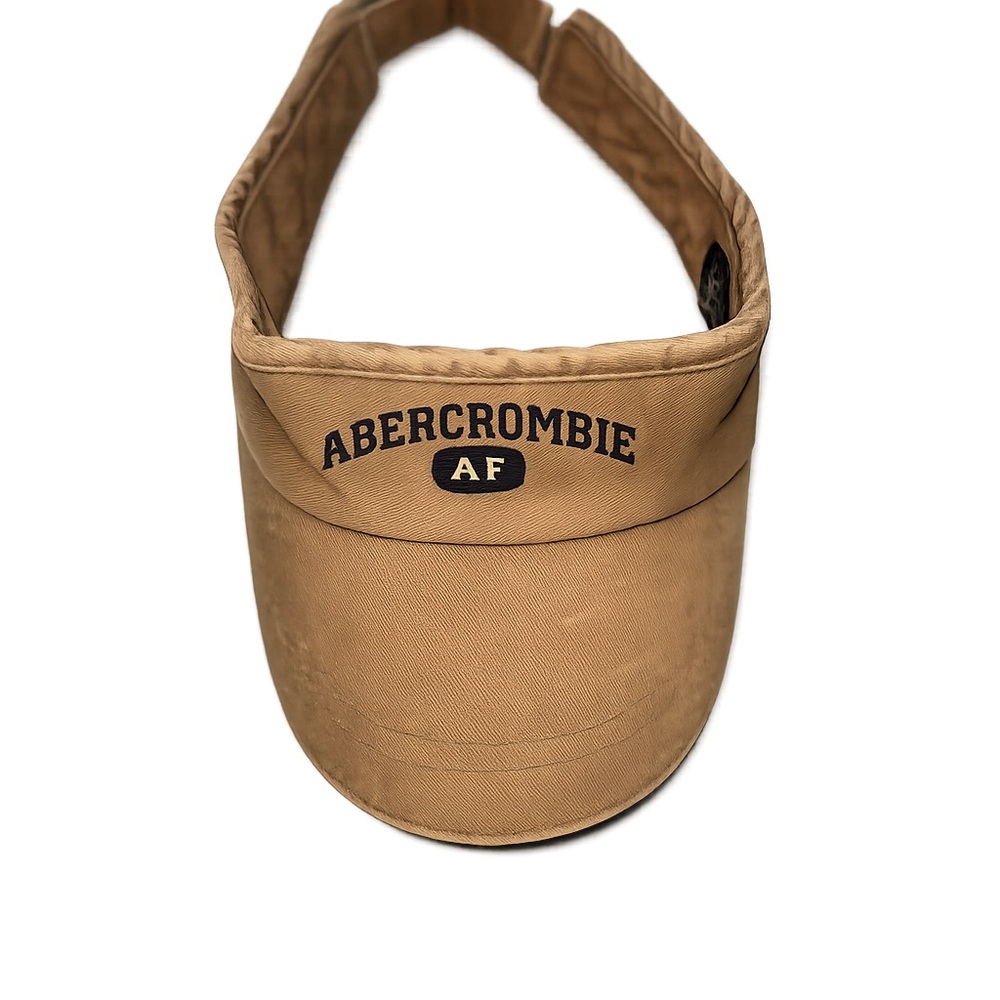 Vintage Abercrombie & Fitch AF Khaki Logo Visor Hat Adjustable